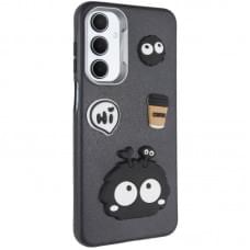 Чохол TPU Leather Toys для Samsung Galaxy S24 FE Monster / Black Чохол TPU Leather Toys для Samsung Galaxy S24 FE Monster / Black