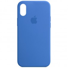 Чохол Silicone Case Full Protective (AA) для Apple iPhone XS Max (6.5") Синій / Capri Blue