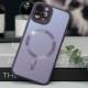 Чохол TPU+Glass Sapphire Midnight with MagSafe для Apple iPhone 12 Pro (6.1") Фіолетовий / Deep Purple