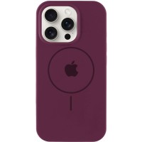 Чохол Silicone Case Full Protective (AA) with MagSafe для Apple iPhone 13 Pro Max (6.7") Бордовий / Plum