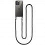 Чохол TPU Transparent with Straps для Apple iPhone 12 Pro / 12 (6.1") Black