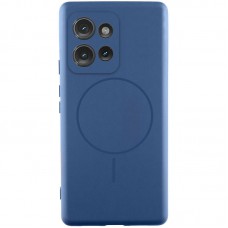 Чохол Silicone Cover Lakshmi Full Camera (AA) with MagFit для Motorola Moto G75 5G Синій / Navy blue