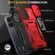 Ударостійкий чохол Camshield Army Ring для Xiaomi Redmi 13C / Poco C65 Червоний / Red