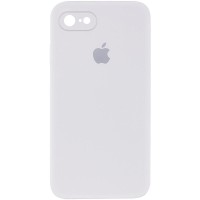 Чохол Silicone Case Square Full Camera Protective (AA) для Apple iPhone 7/8/SE (2020) (4.7") Білий / White