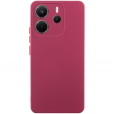 Чохол Silicone Cover Lakshmi Full Camera (AAA) для Xiaomi Redmi Note 14 4G Бордовий / Plum