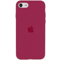 Чохол Silicone Case Full Protective (AA) для Apple iPhone SE (2020) / 7 / 8 (4.7") Червоний / Rose Red