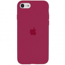 Чохол Silicone Case Full Protective (AA) для Apple iPhone SE (2020) / 7 / 8 (4.7") Червоний / Rose Red