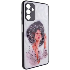 TPU+PC чохол Prisma Ladies для Samsung Galaxy A34 5G Girl in a hat