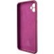 Чохол Silicone Cover Lakshmi Full Camera (AAA) для Samsung Galaxy A06 Бордовий / Plum