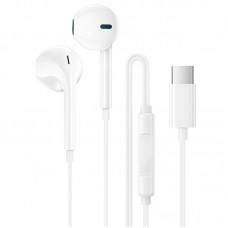 Навушники Borofone BM100 Fuente universal with microphone (Type-C/1.2m) White