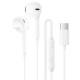 Навушники Borofone BM100 Fuente universal with microphone (Type-C/1.2m) White