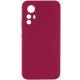 Чохол Silicone Cover Lakshmi Full Camera (AA) для Xiaomi Redmi Note 12S Бордовий / Marsala