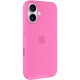 Чохол Silicone case (AAA) with Magsafe and Animation (button) для Apple iPhone 16 Plus (6.7") Peony