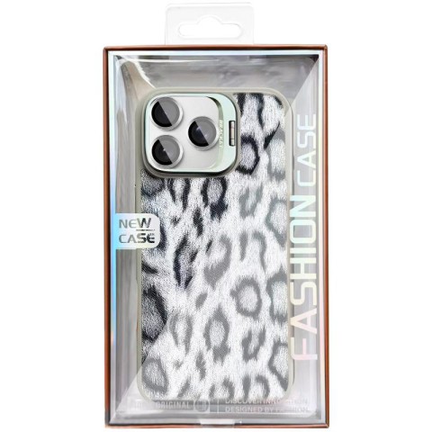 Чохол TPU+PC Wild Leopard with MagSafe and Lens для Apple iPhone 15 Pro Max (6.7") Grey