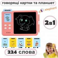 Планшет для малювання з обучающими карточками S5 Pink