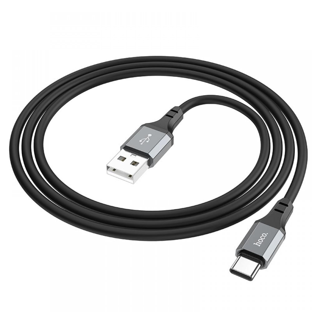 Дата кабель Hoco X86 Spear USB to Type-C (1m) Black