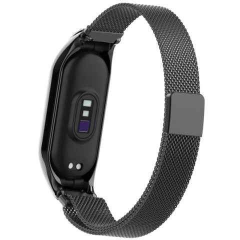 Ремінець Milanese Loop Design для Xiaomi Mi Band 3/4 Чорний