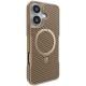 TPU+PC чохол Metal Buttons with MagSafe Carbon Ring для Apple iPhone 16 (6.1")