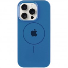 Чохол Silicone Case Full Protective (AA) with MagSafe для Apple iPhone 15 Pro (6.1") Синій / Denim Blue