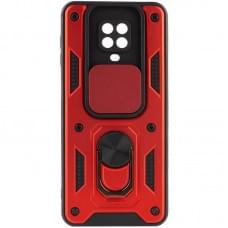 Чохол Ummi Camshield Serge Ring для Xiaomi Redmi Note 9s / Note 9 Pro / 9 Pro Max Червоний