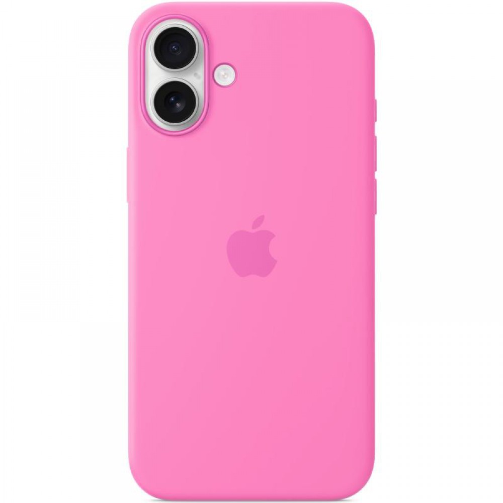 Чохол Silicone case (AAA) with Magsafe and Animation (button) для Apple iPhone 16 Plus (6.7") Peony