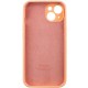 Чохол Silicone Case Full Camera Protective (AA) для Apple iPhone 15 (6.1") Помаранчевий / Cantaloupe