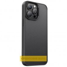 TPU чохол Carbon Protective with Magsafe для Apple iPhone 11 Pro Max (6.5") Black