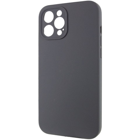 Чохол Silicone Case Full Camera Protective (AA) NO LOGO для Apple iPhone 12 Pro (6.1") Сірий / Dark Gray