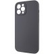 Чохол Silicone Case Full Camera Protective (AA) NO LOGO для Apple iPhone 12 Pro (6.1") Сірий / Dark Gray