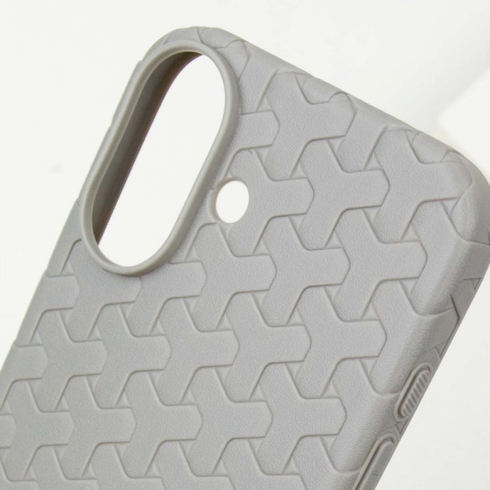 Чохол TPU Weaving для Apple iPhone 16 (6.1") Grey