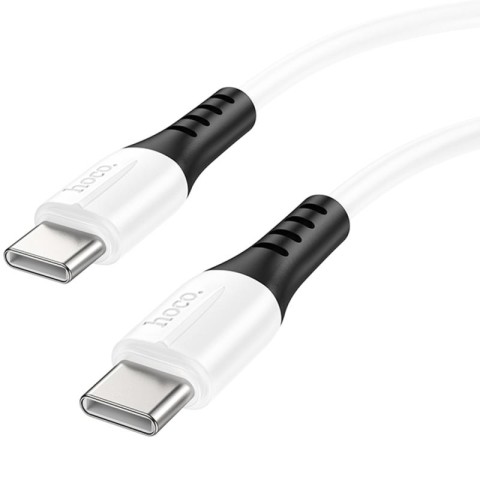 Дата кабель Hoco X82 Silicone Type-C to Type-C 60W (1m) White