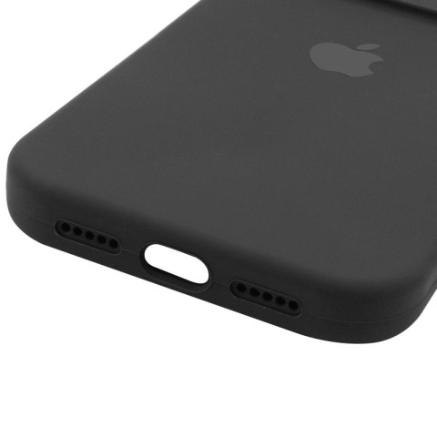 Чохол Silicone Case Full Camera Protective (AA) для Apple iPhone 13 Pro (6.1") Чорний / Black
