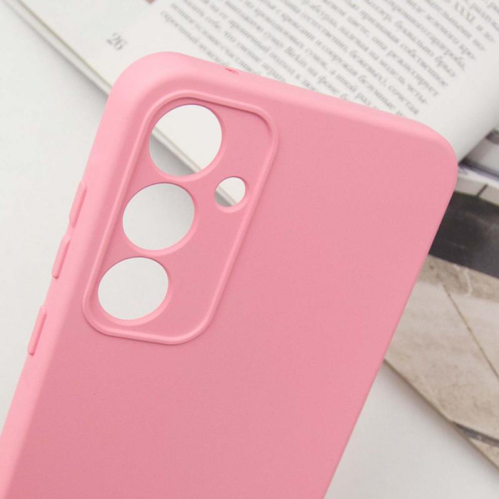Чохол TPU GETMAN Liquid Silk Full Camera для Samsung Galaxy S24 Рожевий / Pink