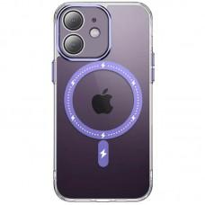 Чохол TPU+PC Colorful with MagSafe для Apple iPhone 12 (6.1") Purple
