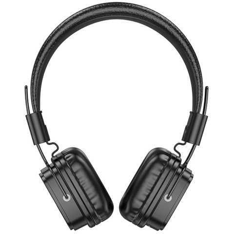 Накладні бездротові навушники Hoco W56 Earl Black