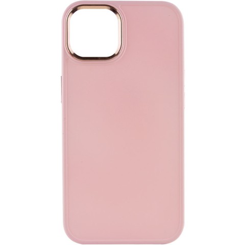 TPU чохол Bonbon Metal Style для Apple iPhone 12 Pro Max (6.7") Рожевий / Light pink