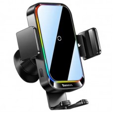 Автодержатель с БЗУ Baseus Halo Electric Wireless Charging Car Mount 15W (SUDD000001)