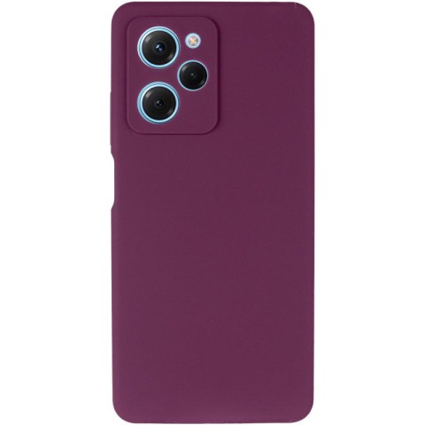 Чохол Silicone Cover Ummi Lakshmi Full Camera (AA) для Xiaomi Poco X5 Pro 5G Бордовий / Marsala