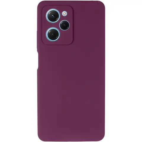 Чохол Silicone Cover Ummi Lakshmi Full Camera (AA) для Xiaomi Poco X5 Pro 5G Бордовий / Marsala