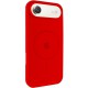 Чохол Silicone Case Full Protective (AA) V2 with MagSafe для Apple iPhone 17 Air (6.5") Червоний / Red