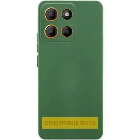 Чохол Silicone Cover Ummi Lakshmi Full Camera (AA) для Motorola Moto G86 5G Зелений / Dark green