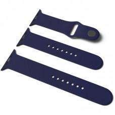 Силіконовий ремінець для Apple Watch Sport Band 42 / 44 / 45 / 49 (S/M & M/L) 3pcs Темно-синій / Midnight blue