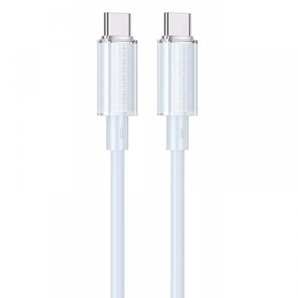 Дата кабель Borofone BX112 Lemon Type-C to Type-C 60W (1m) Blue
