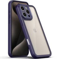TPU чохол Transparent + Colour 1,5mm для Apple iPhone 16 Pro (6.3") Purple