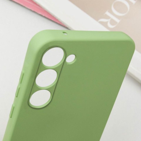 Чохол TPU GETMAN Liquid Silk Full Camera для Samsung Galaxy S23 Зелений / Pistachio