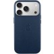 Чохол шкіряний Leather Case (AA) with MagSafe and Animation для Apple iPhone 17 Pro (6.3") Dark Blue