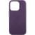 Шкіряний чохол Leather Case (AAA) with MagSafe and Animation для Apple iPhone 15 Pro (6.1") Dark Purple