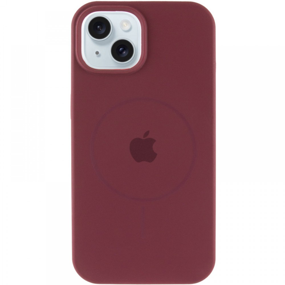 Чехол Silicone Case Full Protective (AA) with MagSafe для Apple iPhone 15 (6.1")