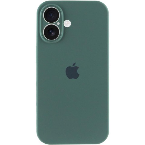 Чохол Silicone Case Full Camera Protective (AA) для Apple iPhone 16 Plus (6.7") Зелений / Pine green