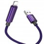 Дата кабель Hoco U125 Benefit 2.4A USB to Lightning with display (1.2m)